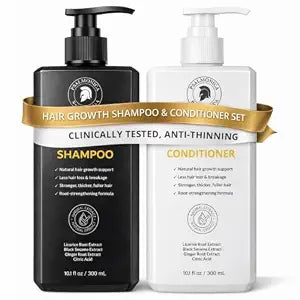 Hair Growth Shampoo and Conditioner Set: Sulfate Free Hair Growth Root Activator Thickening Shampoo for Hair Loss and Thinning Hair - Hair Loss RegrowthTreatments for Women Men