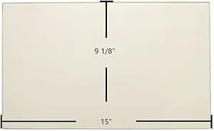 Enerzone Solution 1.3 & Bio 35 Ceramic Glass Panel (15" x 9 1/8") | High-Temp OEM Replacement