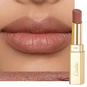 Oulac Pink Nude Matte Lipsticks for Women, Brown Tone Silky Velvet Matte Lipstick, Soft Smooth Texture, High Impact Lip Color, Not Dry Lightweight, Infused with Vitamin E, Vegan&Cruelty Free RM04