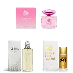 Sandora Fragrances Women's Perfume 3-Pack – Eau de Parfum – Three Full-Size 100 ml Bottles – Fresh, Floral, Clean, Modern, Timeless, Expressive, Soft, Rich, Everyday + Statement Fragrance