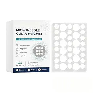 2-in-1 Hydrocolloid Pimple Patches for Adult Women and Men (1 box)