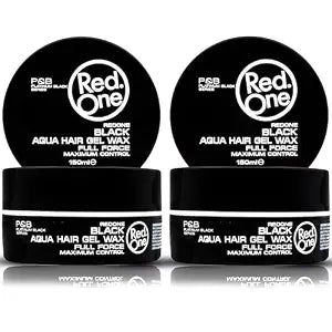 Redone Hair Wax Black 150ml Pack of 2 | Strong Hold & High Shine Hair Styling Wax for Men & Women | Gel Wax Hybrid for Slick Styles & Edge Control | Long Lasting, Non-Sticky, Professional Finish