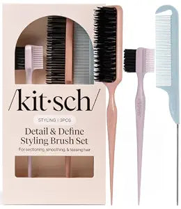 Kitsch Slick Back Hair Brush – Slick Back Brush for Styling