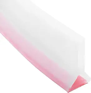 uxcell Collapsible Shower Water Barrier, 36" Long x 2" High Shower Corner Water Guard, Self Adhesive Silicone Waterproof Barrier for Dry and Wet Separation for Bathroom Kitchen, Clear
