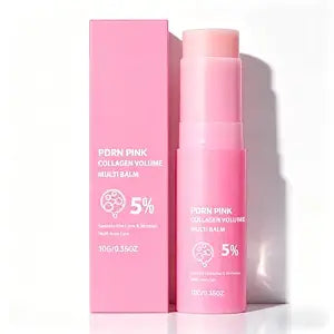 PDRN Pink Collagen Volume Multi Balm Stick | Collagen Balm for Under-Eyes, Neck, Forehead | Hydrating Firming Care for Daily Skincare Routine | Korean Skincare (1Pack)