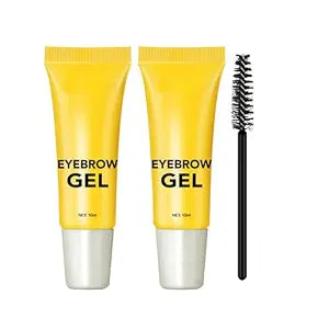 Brow Styling Spiking Glue - Extreme Hold Brow Gel For Fluffy Lifted Brows, Lightweight, Non-Sticky & Flake-Free Formula, Long-Lasting 16-Hour Wear, Natural Feathered Look(2pcs)
