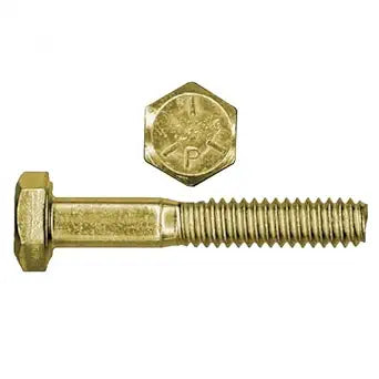 5/8 inch x 3 inch Hex Cap Screw Grade 5 Zinc Yellow Plated Steel (Quantity: 25 pcs) 5/8-11 x 3 Hex Bolt/Coarse Thread/Partially Threaded 1.5 inches of Thread