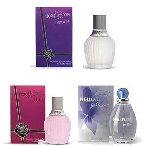 Sandora Fragrances Women's Perfume 3-Pack – Eau de Parfum – Three Full-Size 100 ml Bottles – Floral + Fresh + Deep + Rich + Soft + Mysterious + Balanced + Expressive + Statement + Everyday Fragrance