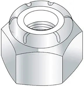 5/8"-11 Nylon Insert Locknut Heavy (NU) / Grade A Steel/Zinc Plated (Quantity: 50) Heavy Hex, Full Height