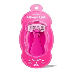 Athena Club Mini Razor Kit For Women, 5-Blade Travel Razor, 1 Refills