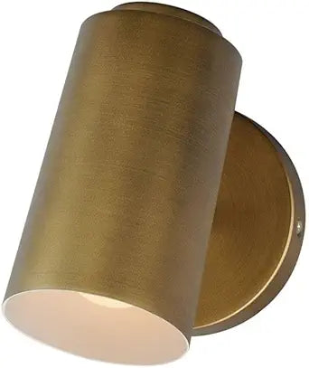 Maxim Lighting Spot Light 1-Light Light Fixture | Natural Aged Brass Finish | Transitional Light Fixture | Ideal for Residential Interiors | Damp Rated | 62001NAB