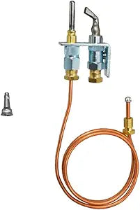 METER STAR Q314A4586 Pilot Burner & Thermocouple Kit, Dual Fuel NG/LP, Compatible with Honeywell Q314A6102, VR8300A4516 Valve, Furnaces & Water Heaters Accessories