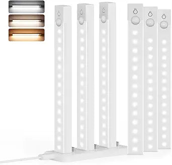 8Inch Under Cabinet Lighting Rechargeable with Charge Station, 6Pack