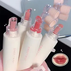 Baorder Hydrating Jelly Lip Gloss Set for Women,Brighten Lipstick,4Pcs