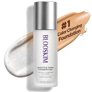 Prime Color Changing Foundation for Mature Women ��������� Instantly Adapts to Your Skin Tone ��������� Buildable Light-to-Medi