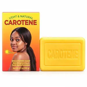 Carrot Cleansing Bar Soap with Beta-Carotene & Collagen – Moisturizing Face and Body Soap for Daily Skin Care – 6.7 oz (190 g) - Pack of 1