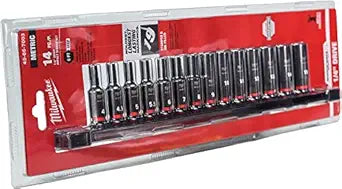Milwaukee Electric - 14PC Shockwave IMP Duty Metric DP 6-PT Socket Set