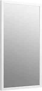 KOHLER 99664-1WA Jacquard 34.5-Inch x 19.5-Inch Rectangular Framed Mirror, Linen White