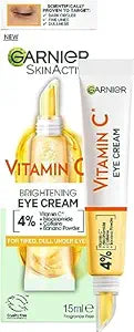 Garnier Eye Cream, With 4% Vitamin C, Brightening Eye Treatment For Dark Circles, Prevents Under Eye Bags And Puffiness, Vitamin C*, 15ml