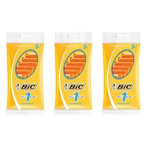 BIC Razor Blades No.1, Pack of 3 Packs of 5, 1 Blade