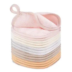 15 Pcs Reusable Makeup Remover Cloths, 5"x5", Multicolor