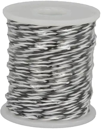 Jameco ValuePro 24 AWG Black/White Stranded Twisted Pair Hook-Up Wire 100 Feet