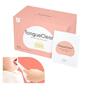 Tongueclear Dry Wipes, Tooth Gum Wipes, Tongue Cleaner for Infant & baby