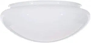 10-Inch White Classic Globe, Dome, Fitter 9-7/8 Inch, Replacement Mushroom Glass Shade for Pendant, Fan light , Bathroom