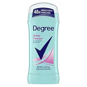 Degree Original Antiperspirant Deodorant 48-Hour Sweat & Odor Protection Sheer Powder Antiperspirant for Women 2.6 oz