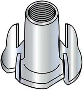 5/16-18X5/16 4 Prong Tee Nut Zinc (Pack Qty 1,000) BC-3105NT4 by Shorpioen