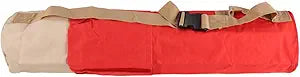 MOETER 36 Inch Lath Stake Bag with Pockets, Heavy Duty Nylon Construction, Soft Bag for Tripod Hi-Vis Orange with Reinforced Waterproof Bottom