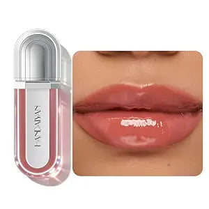 3D Hydra Lip Gloss Plumping & Hydrating, High Shine Glassy Finish, Non-Sticky Moisturizing Lip Gloss with Ginger Extract, Volumizing Lip Makeup for Fuller Looking Lips (#03 Rosewood Glow)