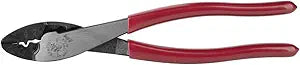 Klein Tools 1005 Cutting/Crimping Tool, Made in USA, Cutter/Crimper for 10-22 AWG Terminals and Connectors, Crimper for Insulated and Non-Insulated Terminals