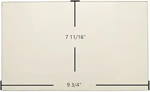 Black Bart 7BBDD Door Glass Replacement Γ 9 3/4" x 7 11/16" High-Temperature Ceramic Glass Panel (B7BBDD)