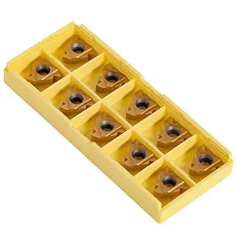 10pcs 3/8'' 16ER AG60 Carbide Turning Inserts Cutters Lathe Milling Tool External Threading with Case for Indexable Lathe Toolholder