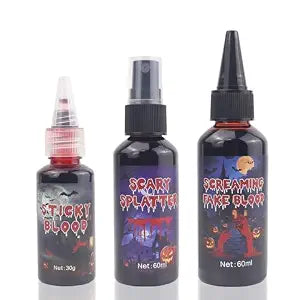 Fake Blood Kit, Dripping Spray & Coagulated Gel for Cosplay