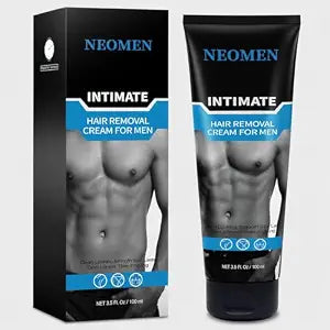 Intimate Hair Removal Cream for Men: Men's Depilatory Cream for Private Area, Body Hair Removal Cream for Sensitive Skin with Aloe & Vitamin E, 3.5 Oz
