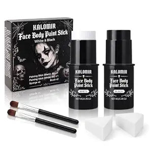 Black ��� White Face Paint, Skeleton Makeup for Hall