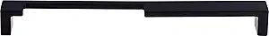 Sanctuary II Modern Metro Notch 9" Center Bar Pull Finish: Black