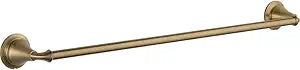 Delta Towel Rack | 24 Inch Champagne Bronze Towel Bar for Bathroom, Kitchen | Linden Accessories