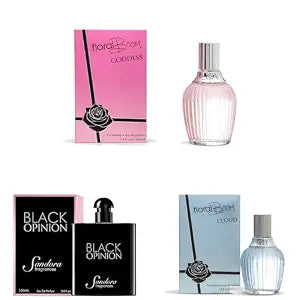 Sandora Fragrances Women's Perfume 3-Pack – Eau de Parfum – Three Full-Size 100 ml Bottles – Rich, statement & Airy Feminine Fragrance Collection