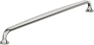 Amerock Renown 10-1/16 inch (256 mm) Center to Center Polished Nickel Cabinet Pull, BP36988PN