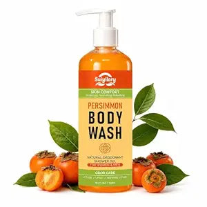 Suiyilary Persimmon Body Wash for Old People Smell, Deodorizing Soap bar