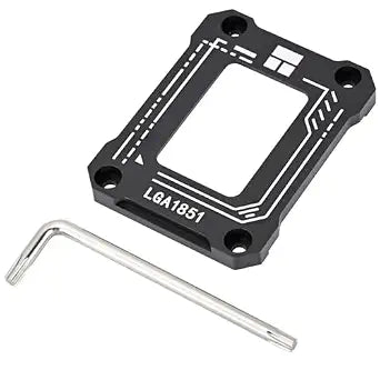 Thermalright Lga1851 BCF Black CPU Stress Bending Correction Fixe,CPU Anti Bending Fixed Bracket,Comes with an L-Shaped Screwdriver,Intel 15th Generation CPU Anti Bending Holder