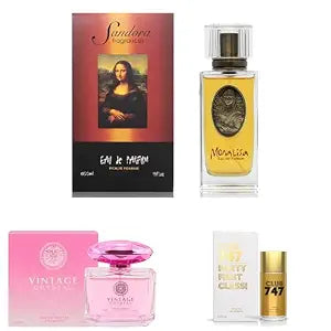 Sandora Fragrances Women's Perfume 3-Pack – Eau de Parfum – Three Full-Size 100 ml Bottles – Floral Fresh Rich Balanced + Feminine Soft Elegant Modern + Everyday Statement