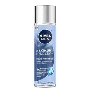 NIVEA MEN Maximum Hydration Liquid Moisturizer, Hyaluronic Acid, 3.3 FL OZ