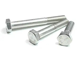 M20-2.5 x 95mm Hex Head Cap Screws, Stainless Steel A2, Plain Finish (Quantity: 10 pcs) - Coarse Thread Metric, Partially Threaded, Length: 95mm Metric, Thread Size: M20 Metric