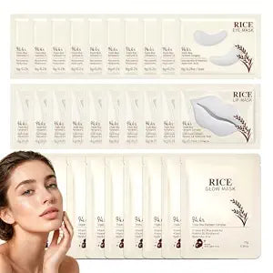 30Pcs Lip Mask & Eye Mask & Face Mask,Hydrate Lip Mask Patches,Party Favors