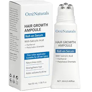 Orrenaturals Hair Revival Ampoule, Orre Naturals Hair Growth Serum Roll on with Pumpkin Seed Extract, Aloe Vera, and Menthol for Thicker, Healthier Hair (1)