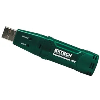 Extech TH10 USB Temperature Datalogger, Records Up to 32,000 Readings, -40 to 158F (-40 to 70C) Range, High/Low Alarm, Long Battery Life, Data Export via USB